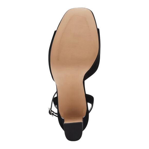 Steve Madden Women Assured Leather Ankle Strap Platform Sandals Black Size 8 1/2 - Picture 5 of 5